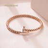 Classic Round Beads Nail Bracelets Wristband Bangles Jewelry Zirconia Bracelets Nail For Women Accessories - Image 2