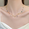 Natural Stone Bead Choker Necklace with Multiple Color Styles - Image 5