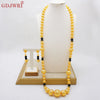 Dubai Gold Color Jewelry Set Layered Necklace Big Pendant Sets For Women African Bridal Wedding Party Jewellery Gifts - Image 1