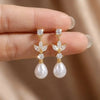 Simple Design Water Drop Shape Rhinestones Earrings for Women Light Shiny Zircon Hollow Earrings Jewelry Accessories - Image 14