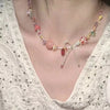 Korean Retro Flower Love Heart Beaded Necklace For Women Personality Simple Cool Clavicle Chain Y2K Jewelry - Image 6