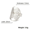 Hollow Open Ring for Men Women Stainless Steel Adjustable Rings Jewelry Friend Lover Gift - Image 10