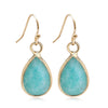 Stone Earrings for Women Teardrop Agate Crystal Amazonite Dangle Earring Cute Elegant Classic Jewelry - Image 20
