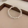 Elegant White Faux Pearls Beaded Bracelets for Women Adjustable Elastic Rope Bracelet French Hands Jewelry Accessories - Image 7