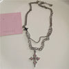 Gothic Y2K Pink Cross Heart Pendant Chain Choker Necklace For Women Egirl Hip Hop Punk Charms Aesthetic Jewelry Emo Accessories - Image 9