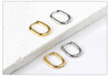 Two-Piece Clip-On Hoop Earrings with Oval Profile - Image 19