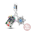 Silver Charms Beads Winter Snowflake Snowman Igloo Penguin Pendant Fit Bracelet Charms Women Jewelry Gift - Image 30