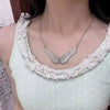 Alloy Angel Wing Choker Necklace with 48 cm Chain and 4.5 cm Extension - Image 4