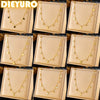 316L Stainless Steel Zircon Love Star Flower Tree of Life Eye Necklace Girl Neck Chain Jewelry Gift - Image 1