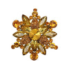 Rhinestone Flower Brooches for Women 9-color Snowflake Party Casual Brooch Pin Gifts - Image 6