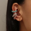 C-Shape Colorful Rhinestones Ear Clips for Women Bohemian Ear Cuff Clip On Earring Female Jewelry Personality Accessories - Image 2