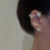 Silver Plated Metal Butterfly Ear Clips Without Piercing For Women Sparkling Zircon Ear Cuff Clip Earrings Wedding Jewelry - Image 14
