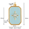 Enamel Sun Moon Rainbow Compass Charm Pendant, Gold Plated Jewelry Accessories for Bracelets Necklaces Making - Image 6