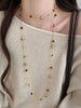 Autumn and Winter Long Tiger Eye Stone Pearl Beads Long Sweater Chain For Women's Necklace Jewelry Accessories - Image 4