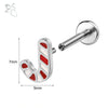 ZS 1PC 16G Stainless Steel Lip Piercings for Women Snowman Reindeer Pine Lip Rings Cartilage Earring 6mm/8mm Helix Piercing - Image 15