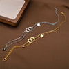 Titanium Steel Double Layer Bracelet with Letter Star Design Simple Elegance Daily Wear Unique Style Hand Jewelry - Image 2