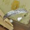 Retro Cuff Bracelets Tibetan Silver Metal Carving Fish Elephant Flower Bangles Vintage Gypsy Jewelry Female Gifts - Image 13
