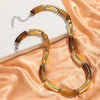 Chunky Bamboo Curved Tube Acrylic Choker Necklace Men Women Colorful Big Elbow Stack Necklace Jewelry Gift - Image 15