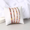 Adjustable Multicolor Tennis Bracelet with Colorful Stone Accents - Image 4