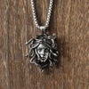 Vintage Snake Animal Medusa Pendant Necklace Stainless Steel For Men Hip Hop Style Accessories Jewelry Party Gift - Image 1