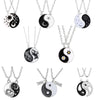 Selling Yin And Yang Stitching Alloy Two Petals Pisces Couple Pendant Necklace Jewelry Accessories Vintage Dendant - Image 2