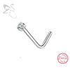 Crystal Nose Stud in L Shape I Shape or Screw 18G and 20G - Image 9