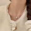 Five-Pointed Star Pendant Necklace in Silver-Tone - Image 3