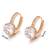 Gold Plated Zircon Hoop Earrings for Women Jewelry XP - Image 17