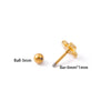 Stainless Steel Mini Stud Earring with Stone Accent for Helix and Cartilage Piercings - Image 9