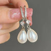 Women Drop Earrings Imitation Pearl Aesthetic Party Wedding Lady Accessories Elegant Jewelry Inlaid Shining CZ - Image 1