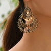 Retro Originality Exaggerated Hollow Palace Style Round Earrings Bohemian Women's Festival Party Accessories Jewelry - Image 1