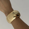 Exaggerated Punk Gold Color Chunky Wide Bangles Women Punk Heavy Metal Geometric Wide Hand Braceles Neutral Jewelry - Image 6