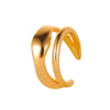 Half-Circle Clip-On Ear Cuff with Gold-Tone or Silver-Tone Finish - Image 14