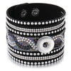 18mm Snap Button Jewelry Bracelets Braided Black Leather Snap Bracelet Fit Snaps Jewelry Magnet Buckle Tan Leather Bracelets - Image 6