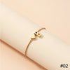 Simple Love Letter Bracelet Retro Adjustable Alloy Letter Bracelet Women Hand Jewelry Accessory - Image 8