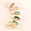 1PC Gold Plated Ear Cuff Earrings for Women Colorful C Shape Cube Zircon Earcuff Clip on Earring No Piercing Earring Jewelry - Image 5