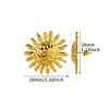 Vintage Stainless Steel Sun Earrings For Women Bohemian Sun Shine Earrings Irregular Fan Shaped Earrings Jewelry Party Gifts - Image 7
