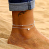 Layered Chain Anklet with Small Charm Details - Image 13