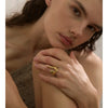 Casting Pvd Plated Stainless Steel Metal Geometric Adjustable Creative Ring Women Daily Jewelry Accessories - Image 5