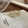 Vintage Personality Geometric Shape Simple Love Heart Rings for Women Unique Design Adjustable Open Mouth Rings Jewelry Gifts - Image 14