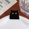 Cute Black Cat Enamel Pin Cartoon Cool Kitten Animal Brooch Metal Badge for Jewelry Clothes Jackets Deco Gifts for Cats' Lovers - Image 4