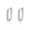 Round Cubic Zirconia Hoop Earrings in Gold-Tone or Silver-Tone - Image 10