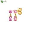 Silver Needle Colorful Gemstone Earrings for Women Water Drop Pendant Stud Earrings Wedding Jewelry Gifts - Image 49