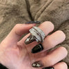 Korea Gold Color Multilayer Wide Open Rings For Women Shiny Zircon Cross Adjustable Finger Ring Wedding Jewelry Gift - Image 2