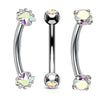 3PCS Heart Eyebrow Piercing Set Crystal Curved Barbell Piercing Flower Rook Earring Bulk CZ Star Eyebrow Ring Pack Daith Earring - Image 27