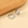 Geometric Square Star Heart U Shape Hoop Earrings For Women Men Golden Sliver Color Stainless Steel Retro Piercing - Image 5