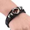 Horse Head Pattern Black Leather Bracelet Men Wrap Bracelet Horse-riding Lovers Gift - Image 4