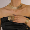 Dubai Jewelry Set Big Necklace Ethnic Style Bracelet Earrings for Women Elegant Bridal Wedding Accessories - Image 7