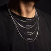 1Pcs Punk Hip-hop Snake Link Chain Silver Necklace for Men Women Male Jewelry Gifts Cadenas Hombre - Image 1