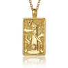 22 Style Classic Tarot Card Pendant Necklace Double Sided Zircon Tarot Necklace Major Arcana Empress Sun Star Sign Women Jewelry - Image 22